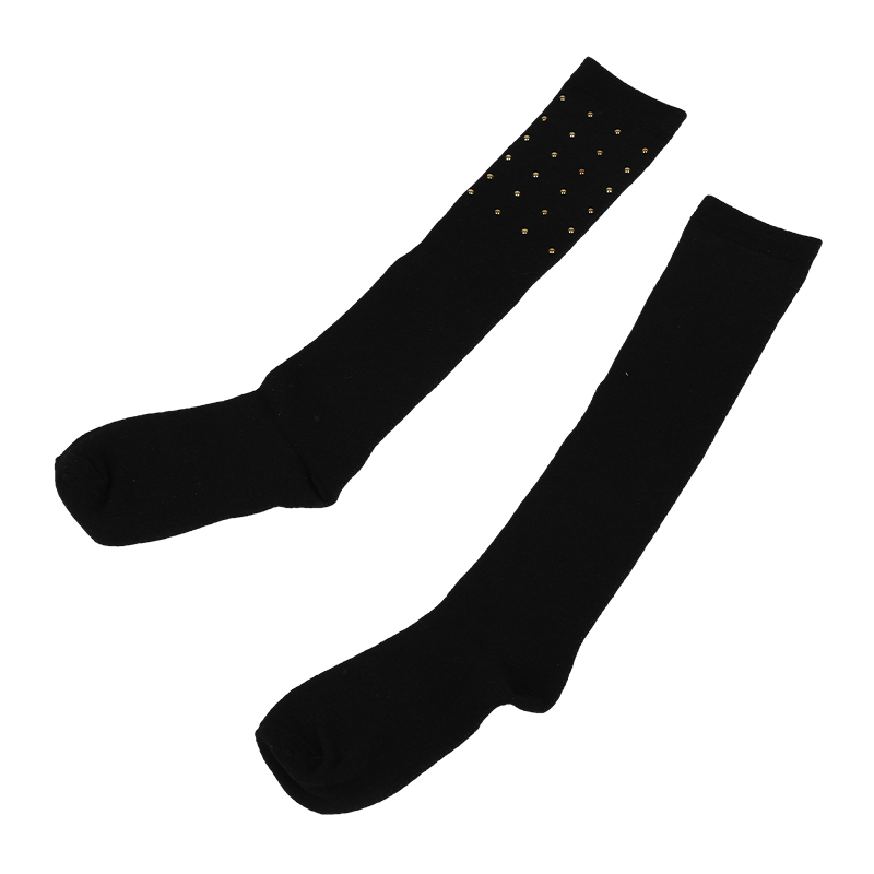 Match the aesthetic of your apparel collection while boosting the AOV of your customers glitter high performance ladies kneehigh stocking with blingbling diamond-embedded