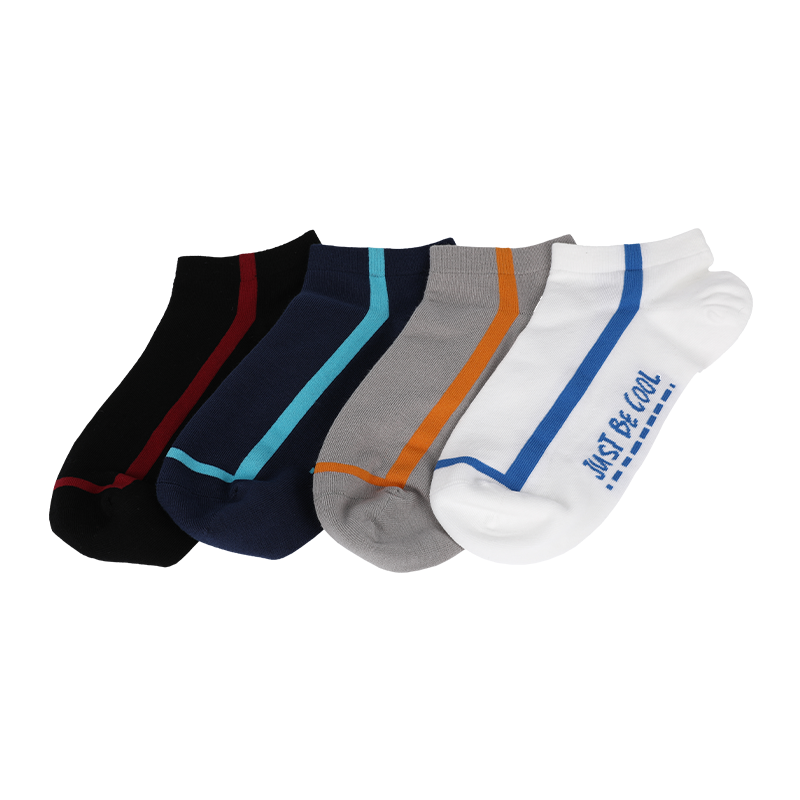Wholesale or custom men vertical stripe low cut sneaker socks