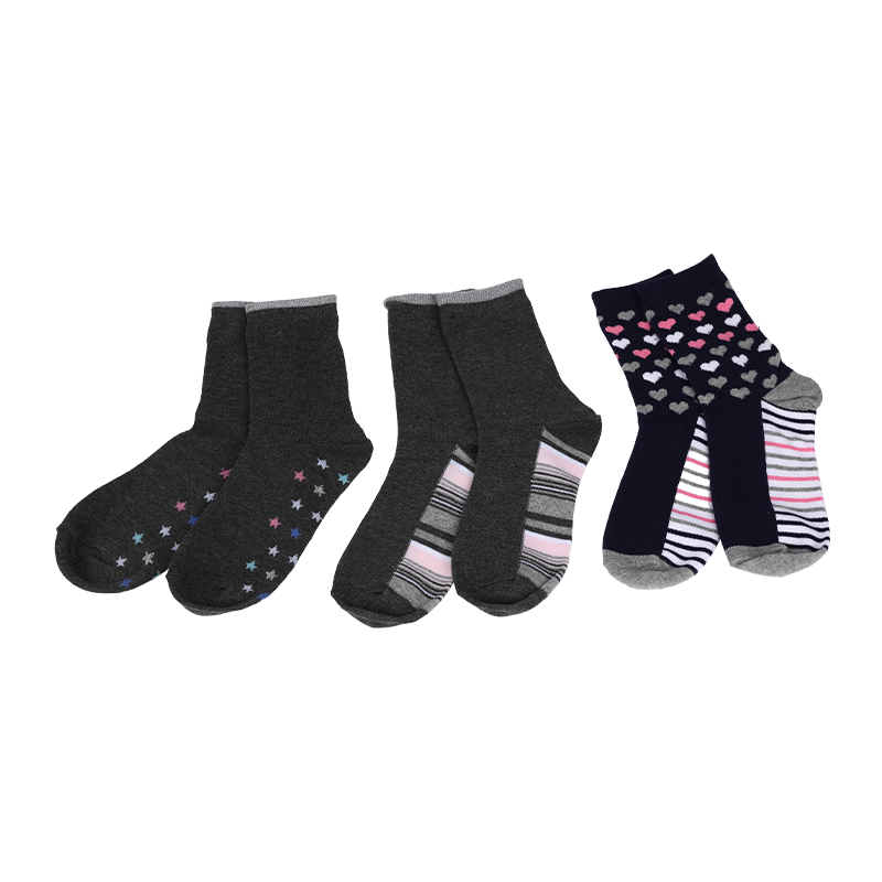 Customized OEM children jacquard novelty socks with delicate designed sole, European style
