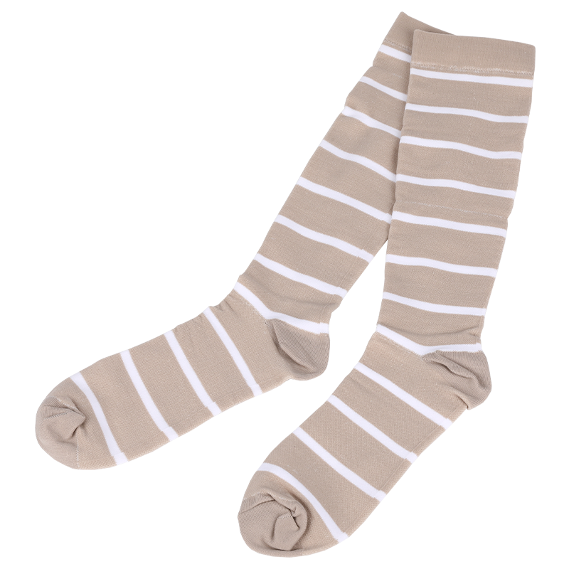 High performance nylon stripe variceal pressure compression healthy comfortable stocking 