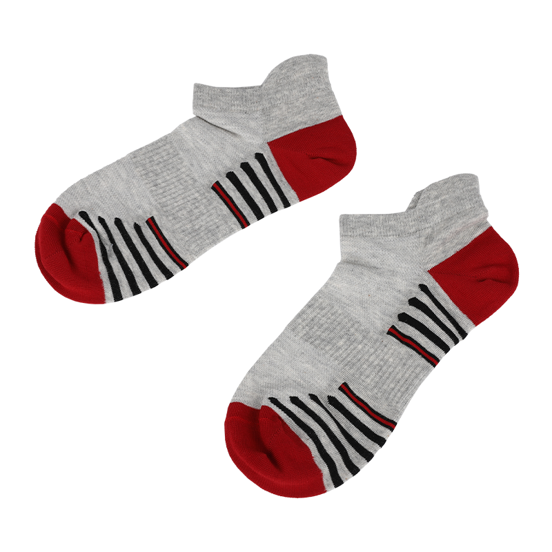 Hot-selling ladies invisible toe arch surport Y-stitched heel stripe ankle socks with blister tab