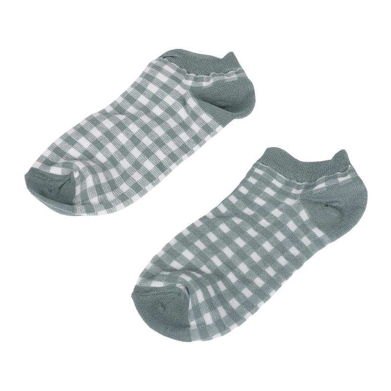 Wholesale or custom ladies classic stripes,plaid low cut socks