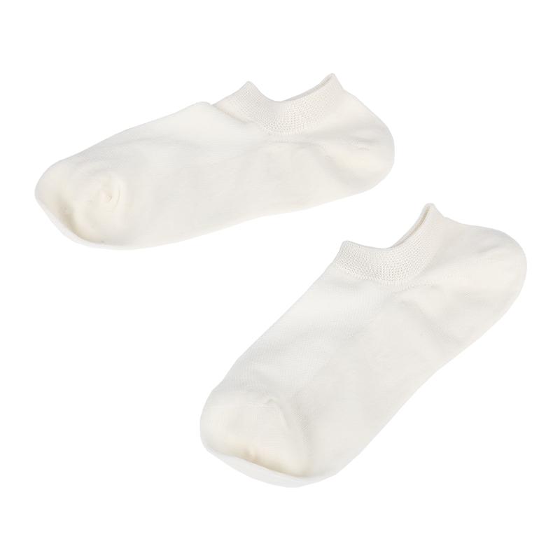 Ladies classic breathable mesh instep U-stitched heel no show socks