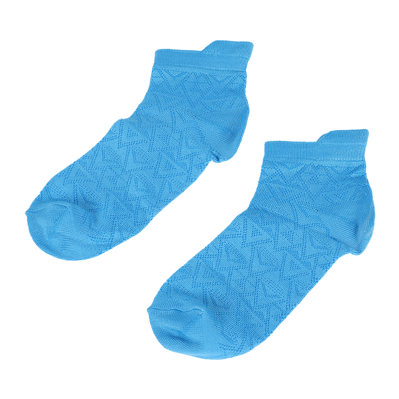 Ladies super soft microfiber nylon argyle patterned low cut sneaker socks