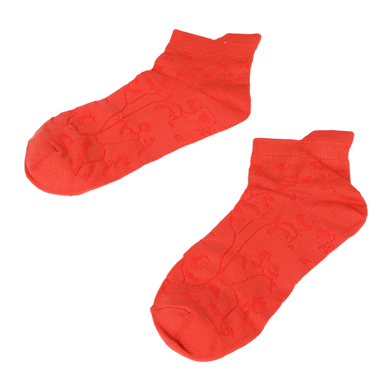 ladies super soft microfiber nylon floral pattern low cut sneaker ankle socks