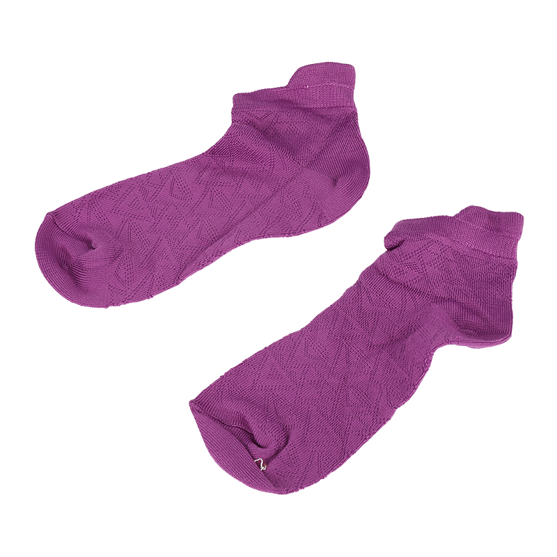 Ladies super soft microfiber nylon argyle patterned low cut sneaker socks