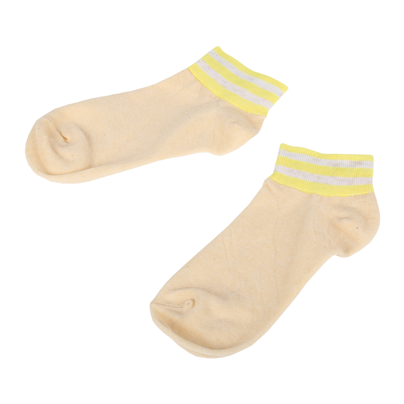 Free design custom logo men classic ankle low price socks with striped welt , hosiery