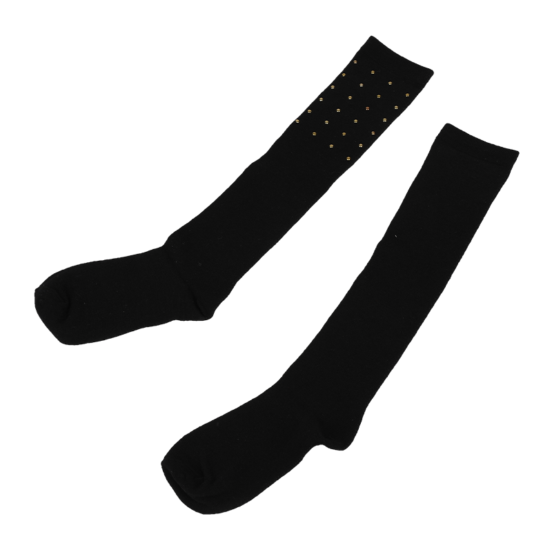 Match the aesthetic of your apparel collection while boosting the AOV of your customers glitter high performance ladies kneehigh stocking with blingbling diamond-embedded