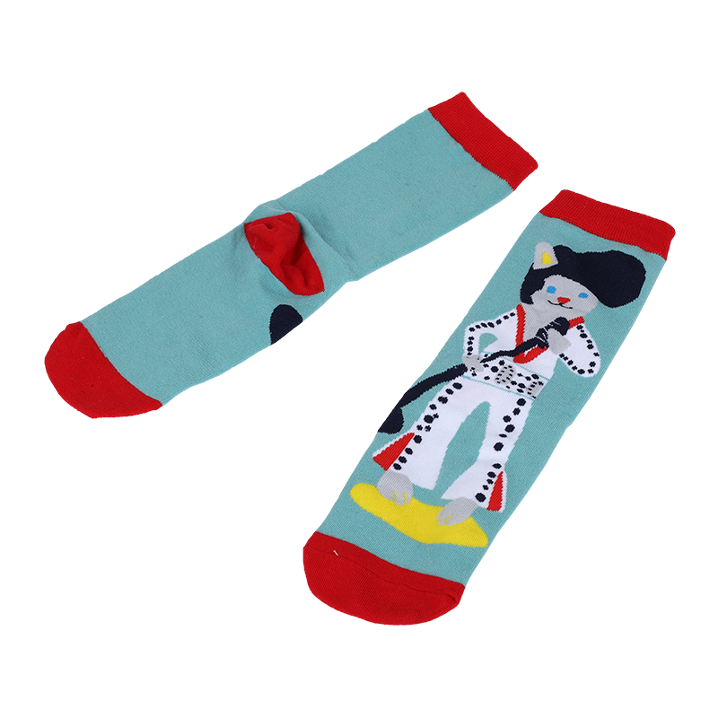 Customized OEM best jacquard novelty unisex cute anime super hero custom cotton casual fashion tube socks 