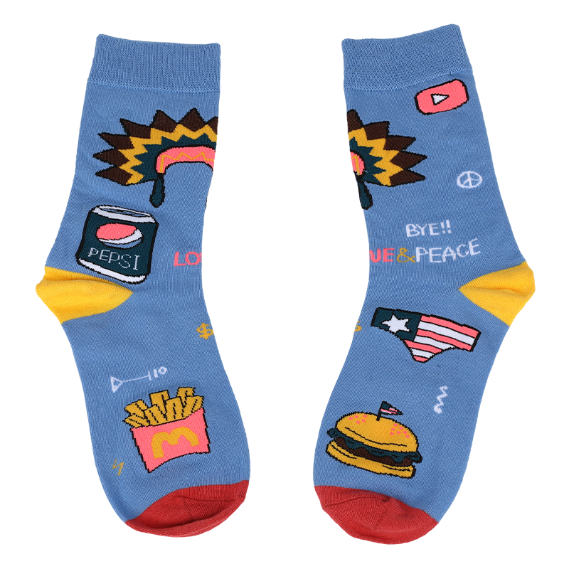 Match the aesthetic of your apparel collection unisex anime cartoon casual dry-fit crew socks ,which are made with high quality cotton,so socks are soft,comfortable,durable,breathable and warm.