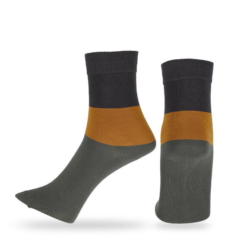 Casual,dress or custom streetwear socks made from high quality OEKO-Tex combed cotton men natural anti-pilling cotton yarns classic wide striped dress socks daily walking socks