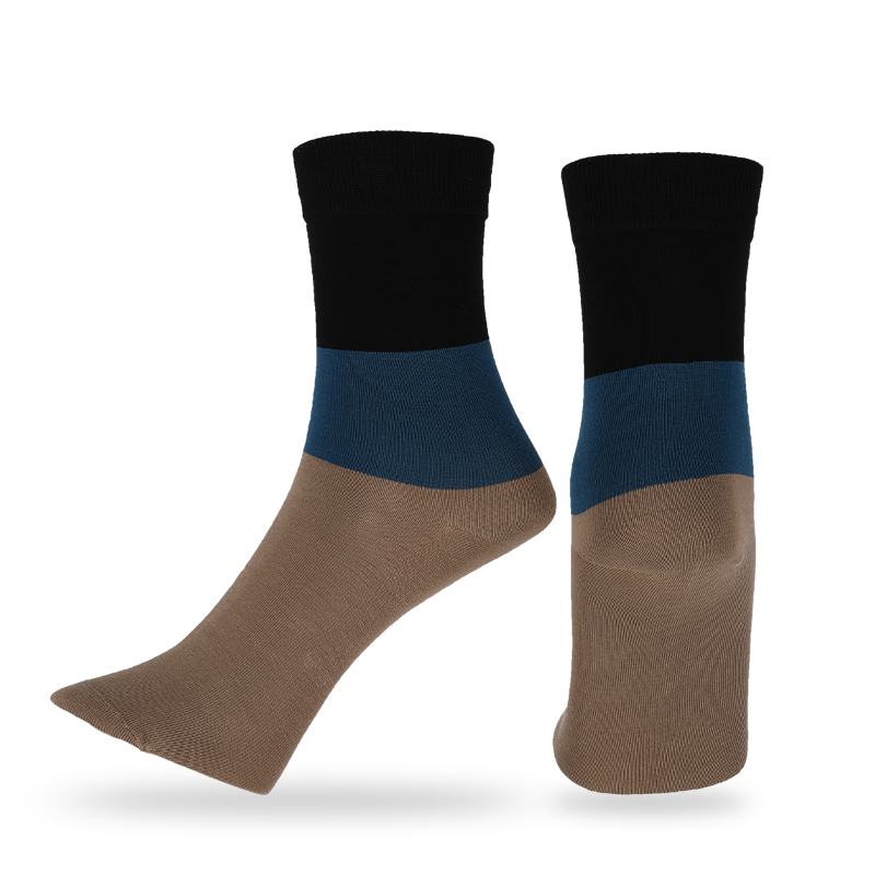 Casual,dress or custom streetwear socks made from high quality OEKO-Tex combed cotton men natural anti-pilling cotton yarns classic wide striped dress socks daily walking socks