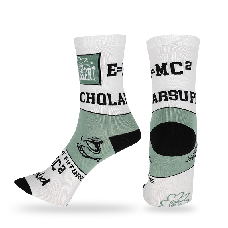 men business dress socks with rich jacquard design and abstract pattern