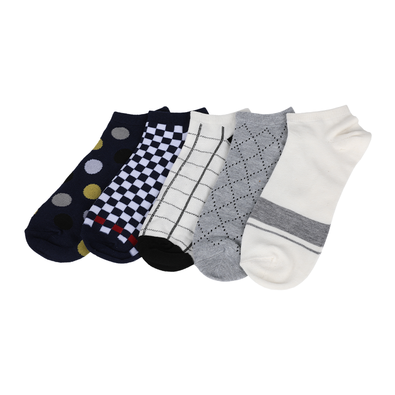 Men cotton blended classic anti-friction durable ankle sneaker socks for Japanese market