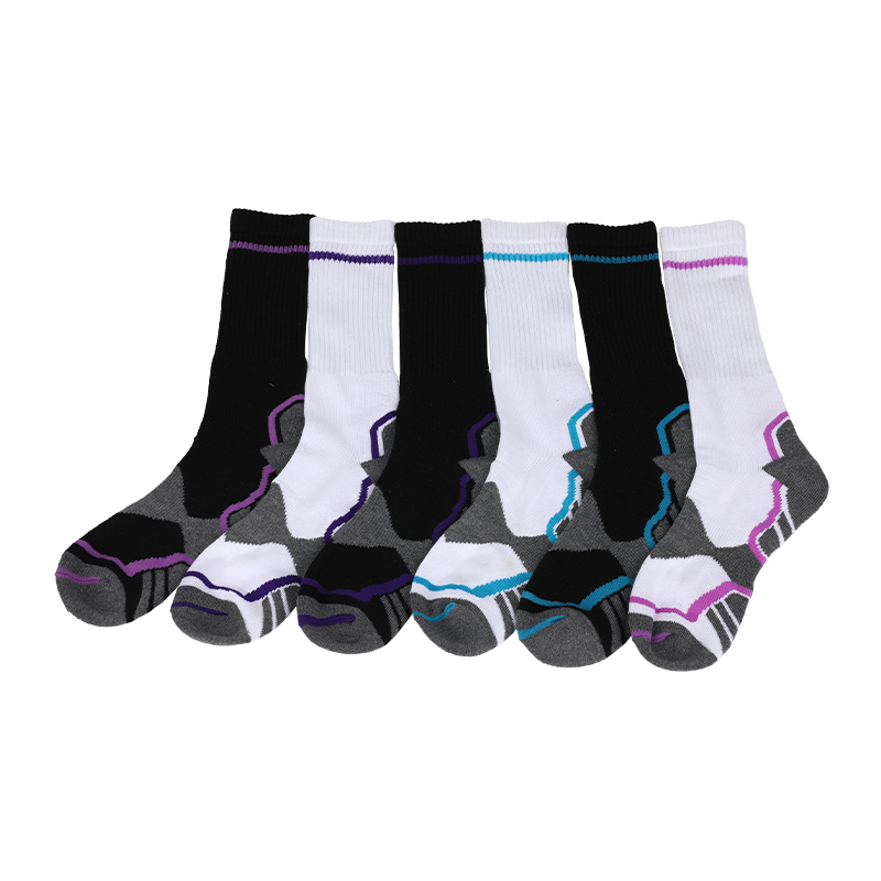 Quck-dry wicking athletic socks sport crew socks 