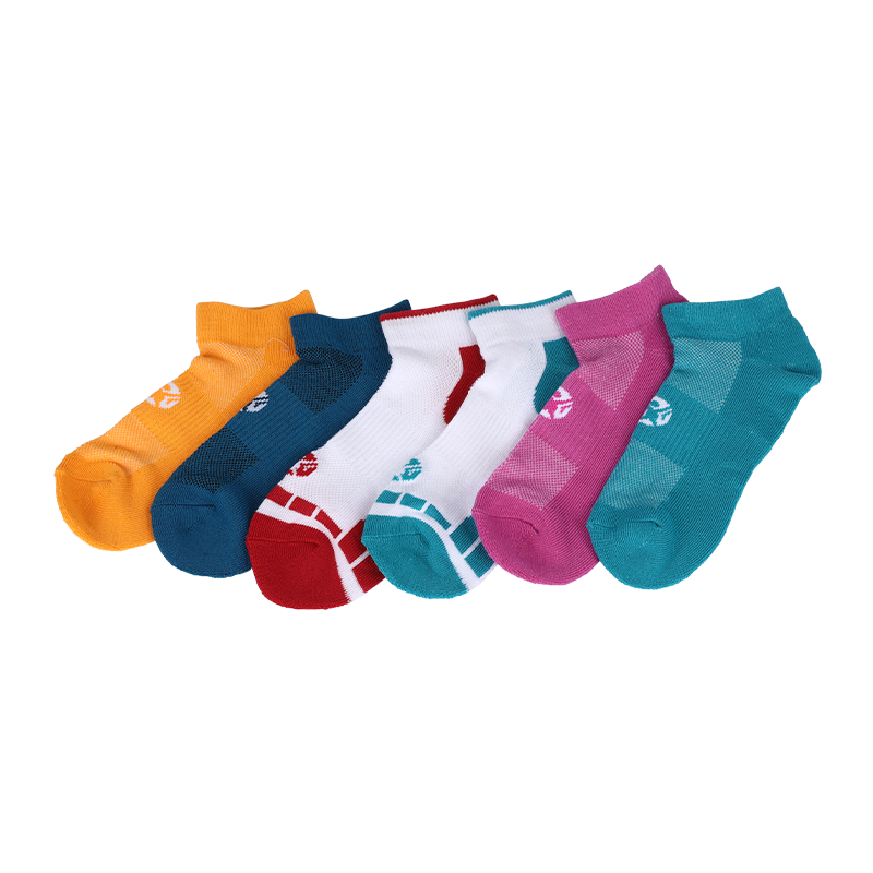 Customized logo half-cushioned quick-dry wicking athletic low-cut socks sport low-cut socks 