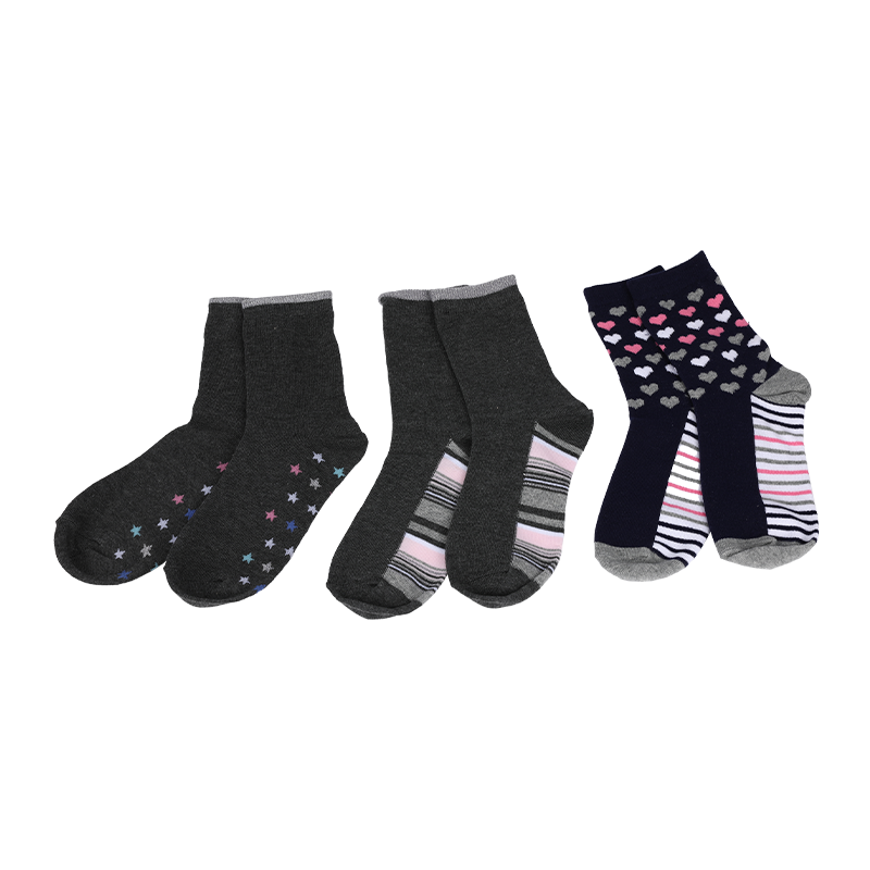 Customized OEM children jacquard novelty socks with delicate designed sole, European style