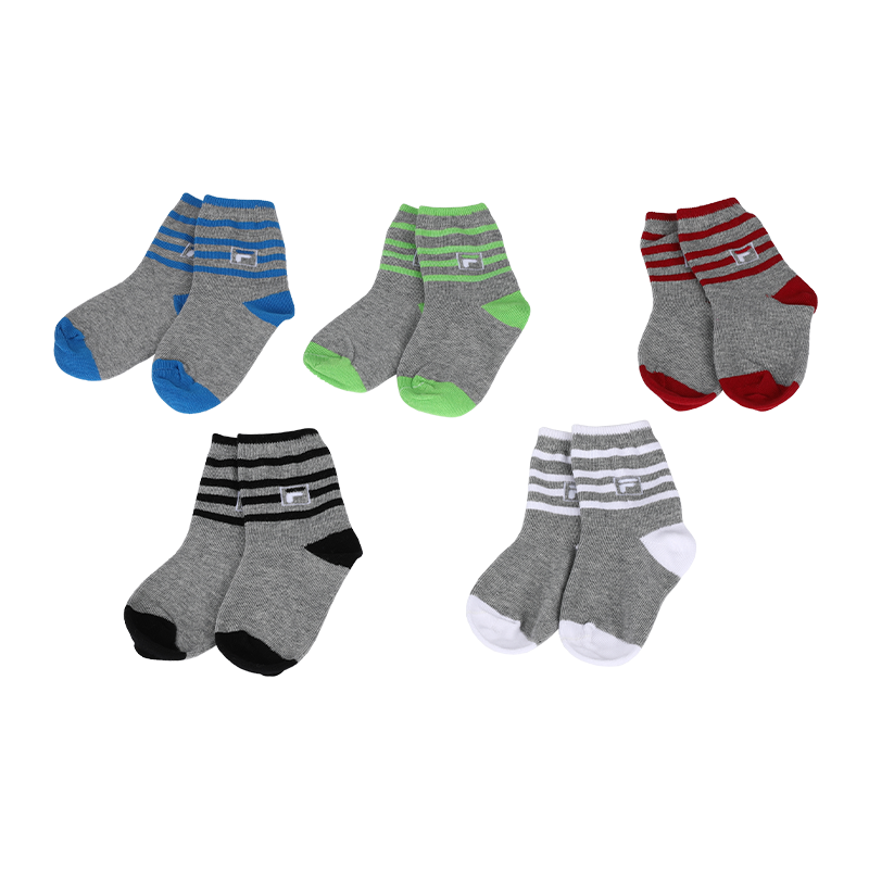  120N 4-10 years children striped combed cotton socks 