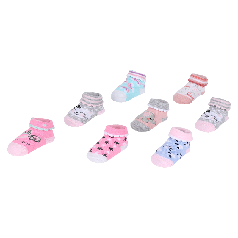 96N 0-24M unisex baby socks newborn infant socks toddler booties PVC box gift set baby socks for North American market