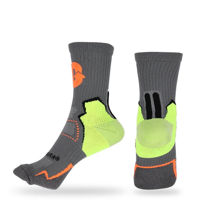 Free cushion terry/pile athletic socks with stay-up technology,arch support and breathable mesh design