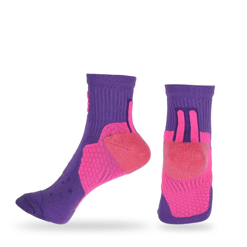 Free cushion terry/pile athletic socks with stay-up technology,arch support and breathable mesh design