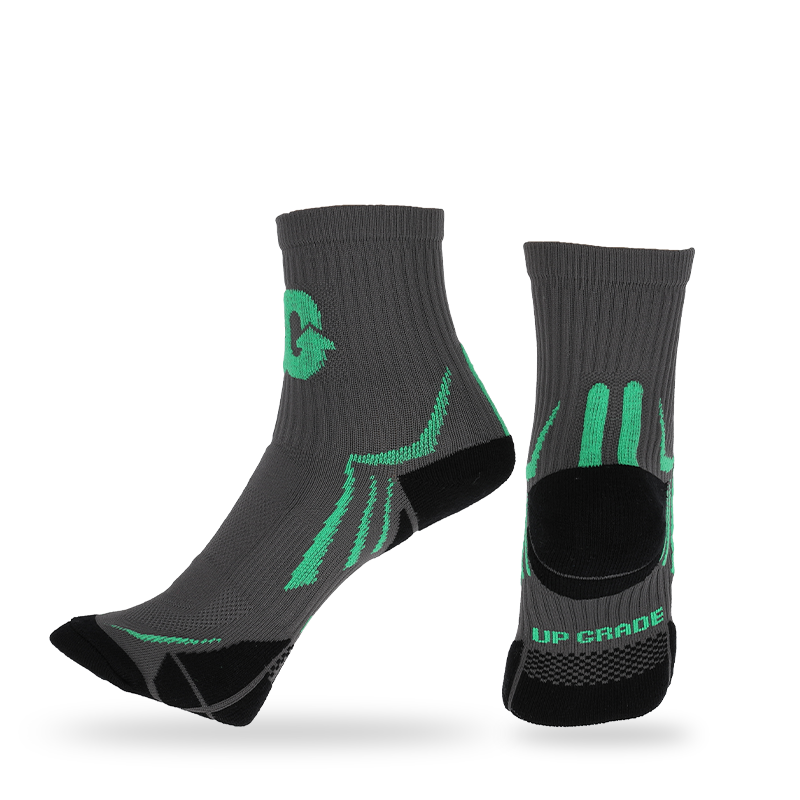 Freestyle cushion terry athletic socks with stay-up technology,arch support and breathable mesh design
