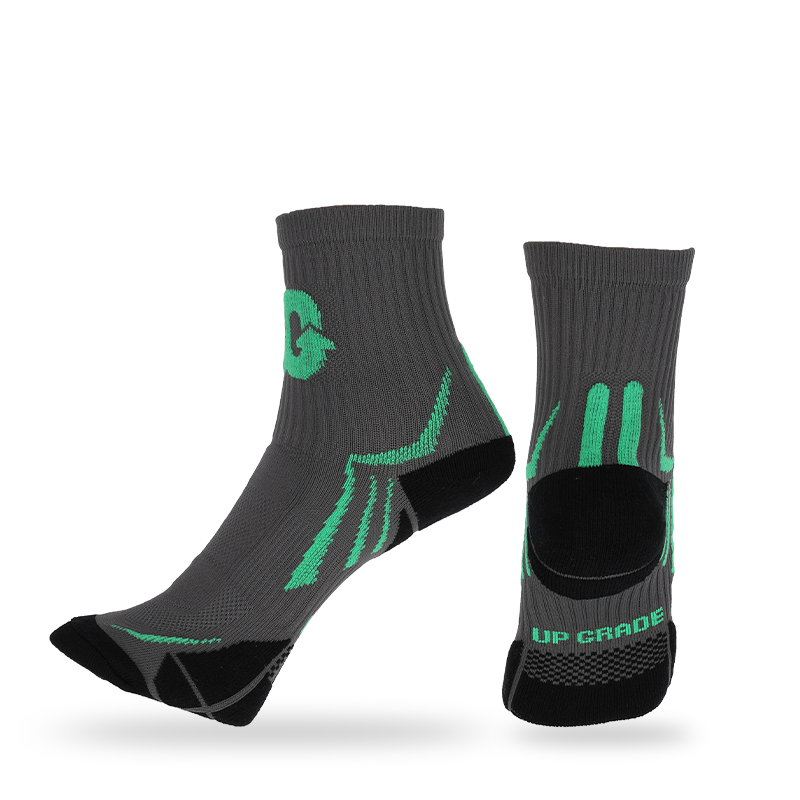 Freestyle cushion terry athletic socks with stay-up technology,arch support and breathable mesh design