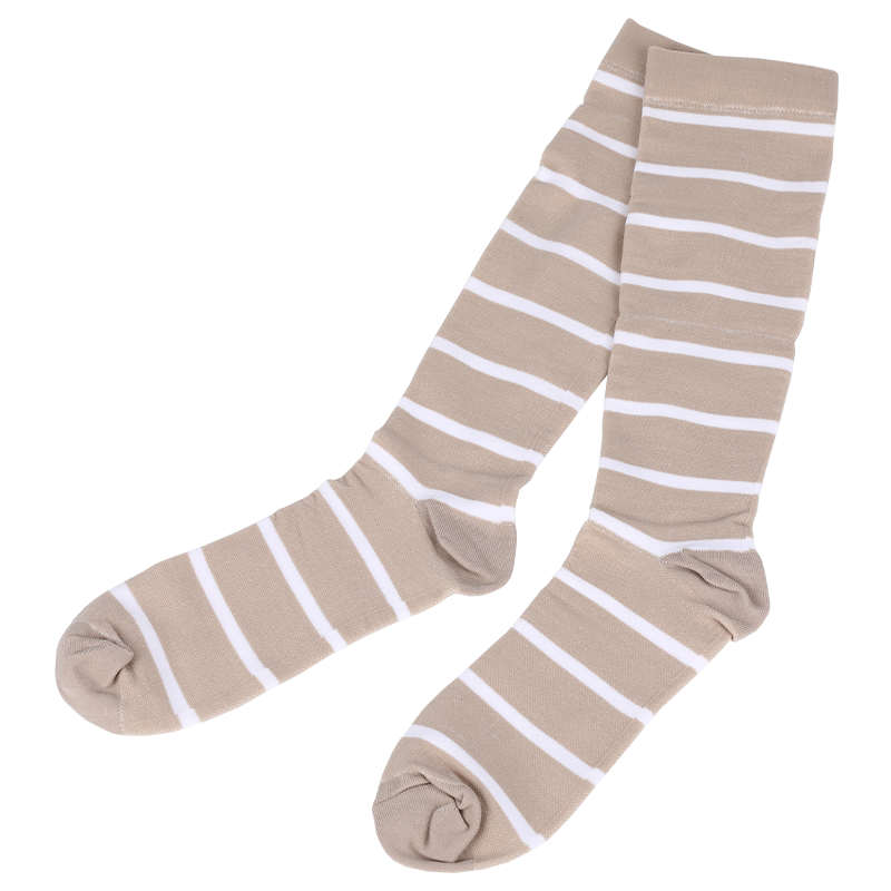 High performance nylon stripe variceal pressure compression healthy comfortable stocking 