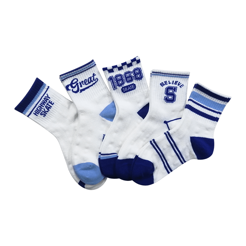 Sweet and lovely children mid-length sport socks